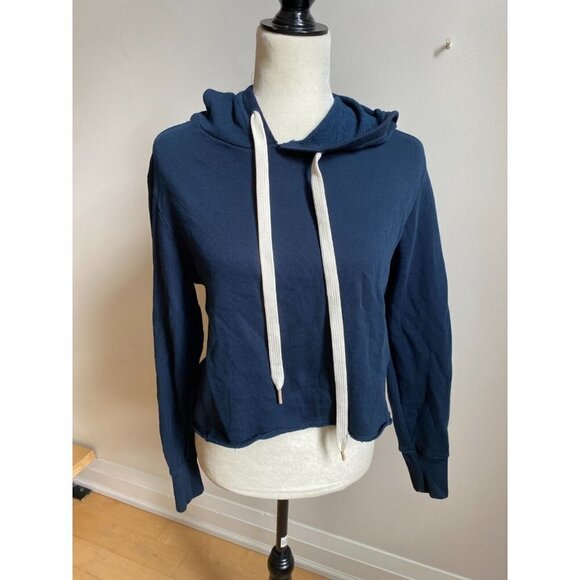 MAAJI Loungewear sweatshirt women BNWOT hoodie sz medium NEW indigo - Picture 2 of 6